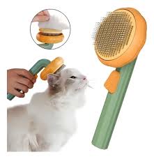 Cepillo Autolimpiable para Mascotas – Masaje Relajante y Cero Pelos Voladores