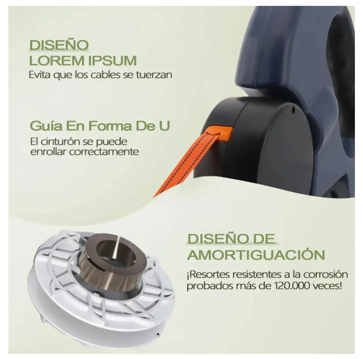 Correa Retráctil 360° con Linterna LED Integrada 🐕🔦
