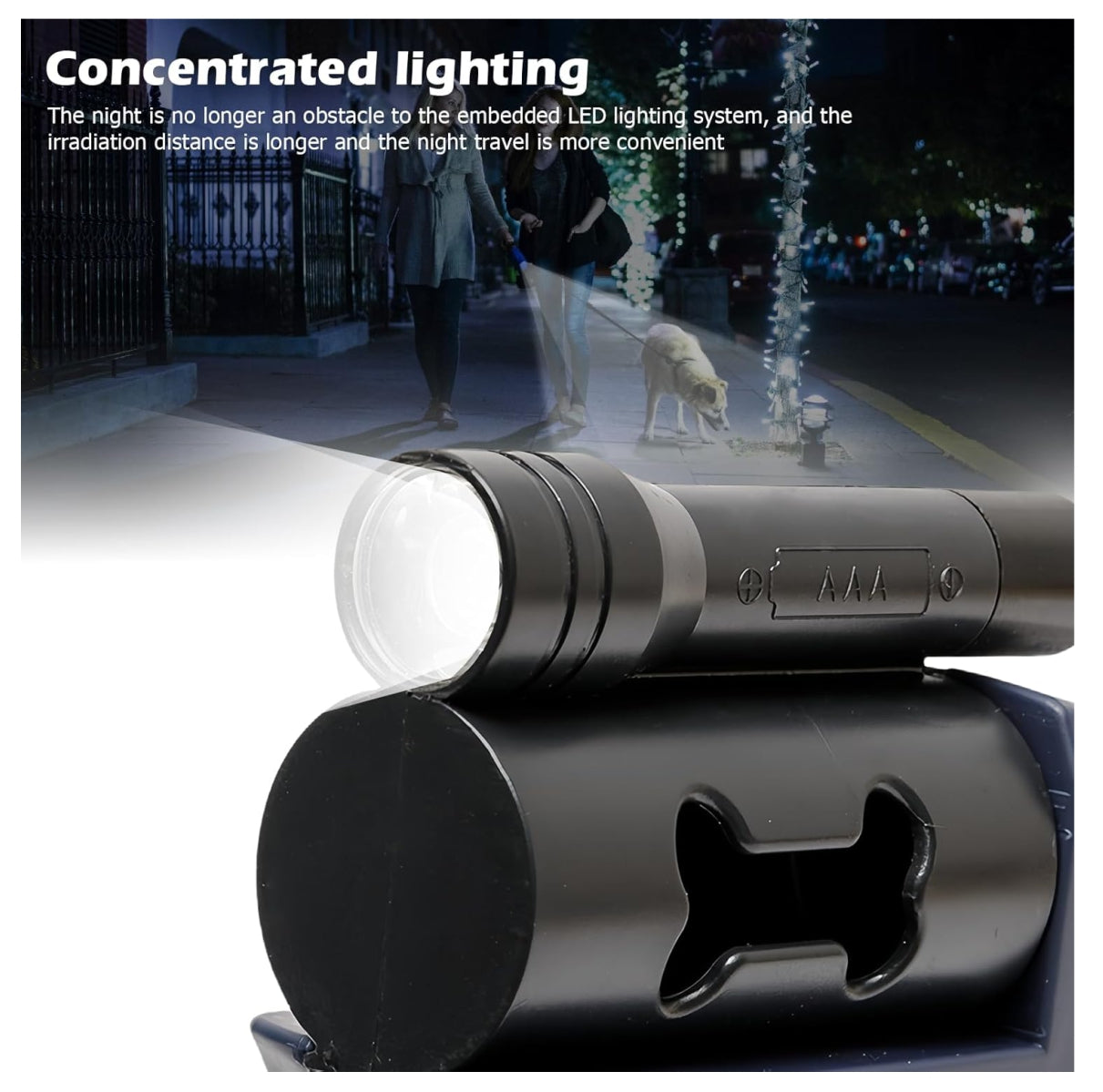 Correa Retráctil 360° con Linterna LED Integrada 🐕🔦